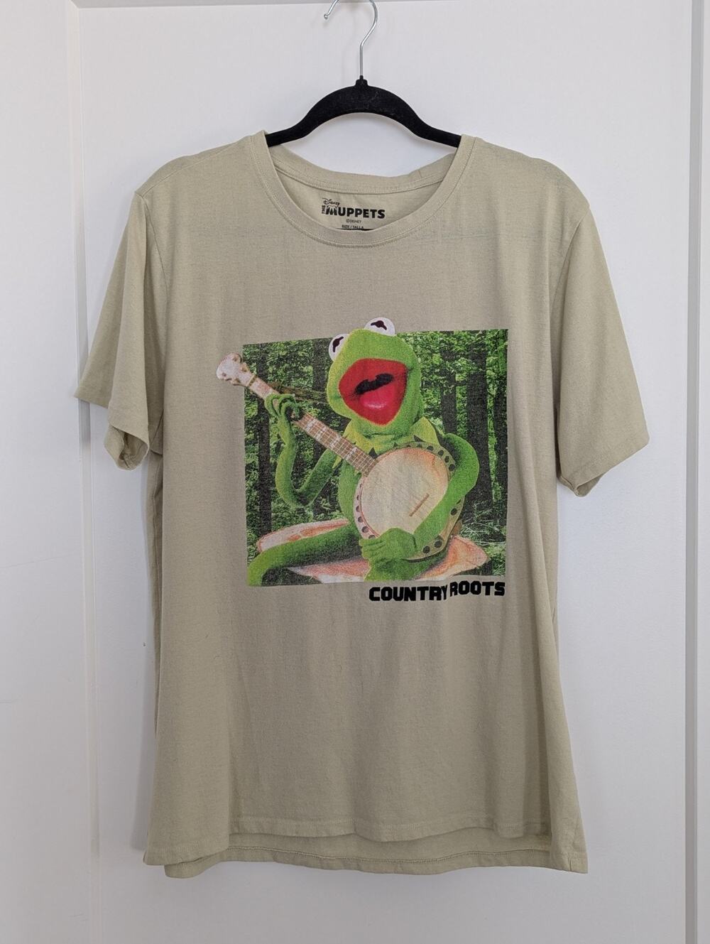 Disney The Muppets KERMIT THE FROG Country Roots Banjo T-Shirt Unisex L